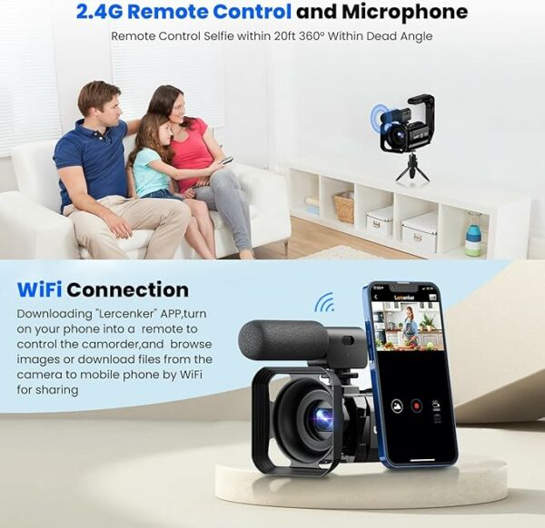 5K Videocamera 56MP Camcorder - immagine 3