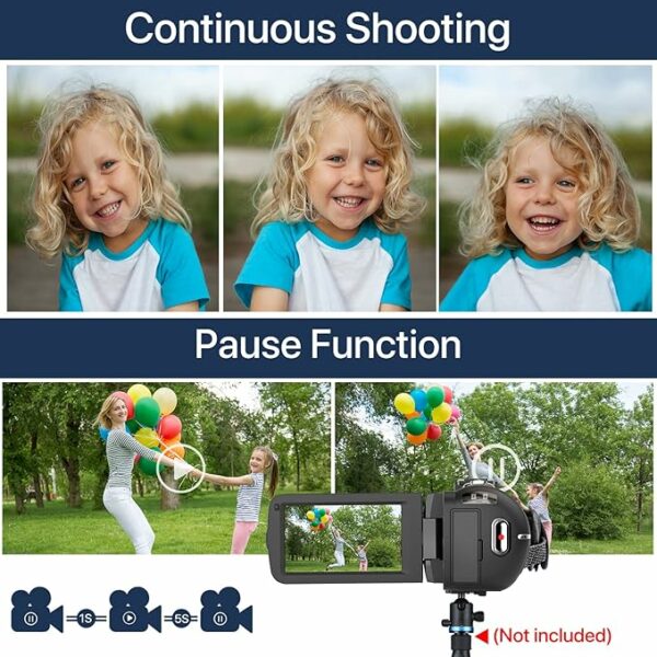 VAHOIALD Videocamera UHD 1080P 36MP 30FPS - immagine 5
